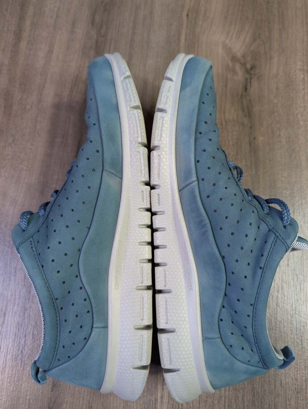 Hotter Gravity Comfort Concept Perforated Lace-Up Sneakers, Blue, US Size 8.5